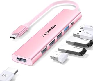 LENTION Hub USB C avec Charge PD 100W, HDMI 4K, 4 Ports de Données USB-A