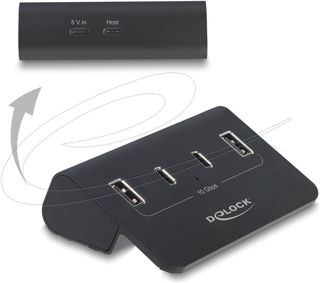 Delock Hub USB 10 Gbps avec 2 Ports USB-C et 2 Ports USB-A
