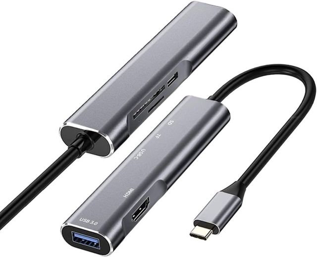 Adaptateur USB-C vers HDMI Dex Dock pour Galaxy S25/S24/S23/S22/Note20/TabS9/S8/S7, hub type C avec prise audio 3,5 mm, HDMI 4K, USB 3.0, PD 60 W