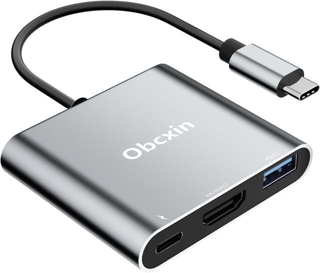 Hub USB C 8-in-2, Adaptador USB C avec USB 3.0, 2X USB 2.0, Jack 3.5mm, Lecteur SD/TF, Double USB-C/USB-A, Station d'accueil Aluminium pour MacBook Pro/Air, iPad Pro, Surface Pro
