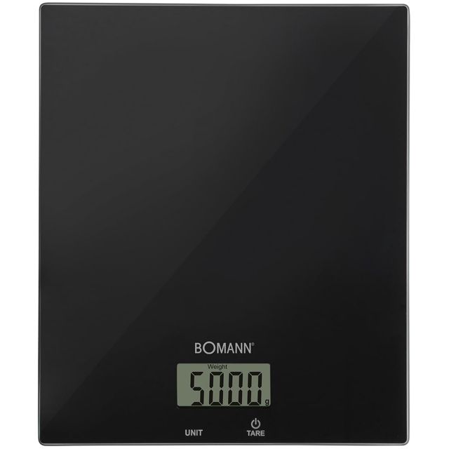 Bomann Balance de Cuisine en Verre KW 6085 CB, Écran LCD, Noir