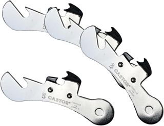 FM Professional Lot de 4 ouvre-boîtes inox 9,5 cm