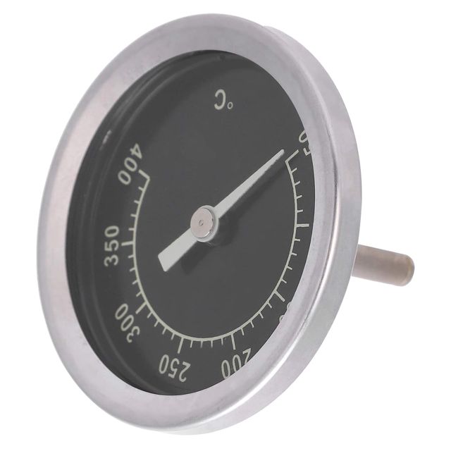 Thermomètre de Four Acier Inoxydable, Cadran Bimétallique 100-750°F