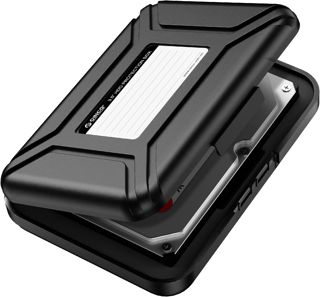 ORICO Housse de Protection 3,5 Pouces Lot de 5, Pochette Rangement Disque Dur (HDD) ou SSD, Rembourrage Anti-Vibration Intégré et Antistatique - Multicolore