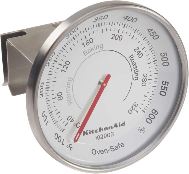 KitchenAid - Thermomètre Confiseur avec Pince pour Casserole, Acier Inoxydable, 40°C à 200°C KQ907G