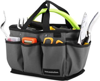 Housolution 14 pouces Sac Fourre-tout de Jardinage - Noir+Gris