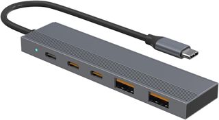 Hub USB C, Hub USB, Adaptateur USB C 6 en 1 avec 2 USB-A 10Gbps, 2 Type-C 10Gbps et PD 100W pour Ordinateur Portable