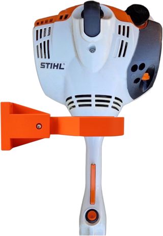Support mural universel pour débroussailleuse/coupe-herbe Stihl FSA FS RGA FSE - Accessoire de fixation murale (orange)