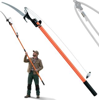 DEUBA Scie télescopique 2en1 réglable 4m