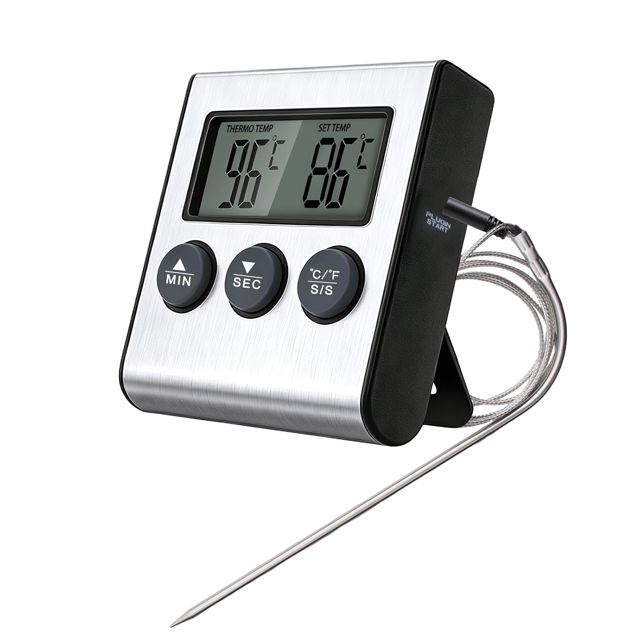 Thermomètre de Cuisson Numérique Écran LCD pour Cuisine et BBQ