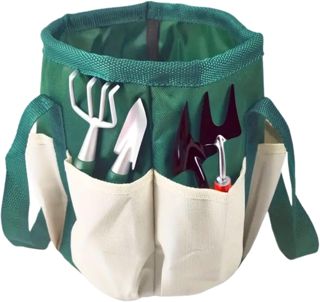 Sac d'Organisateur d'Outil de Jardin avec 6 Poches, Organisateur de Produits de Nettoyage, Sac fourre-Tout de Jardin en Tissu Oxford, Rangement pour Produits de Nettoyage pour Le Jardin