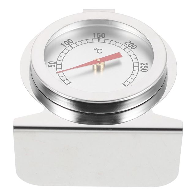 Toyvian Thermomètre de Four en Acier Inoxydable Cadran Clair, Mesure Précise de 0 à 300°c, Thermomètre de Cuisson Compact pour Pâtisserie et Rôtissage Cuisine Intérieure