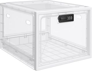 SUKUOS Boîte verrouillable pour médicaments, boîte de rangement verrouillable pour médicaments, nourriture et sécurité domestique - Noir