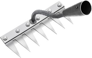 Râteau de Désherbage Multifonction en Métal, Râteau De Jardin 5 Dents, Râteau De Jardin Portable pour Désherber, Outillage De Jardin pour Désherber/Ameublir/Semence (sans Manche) 5 Dents
