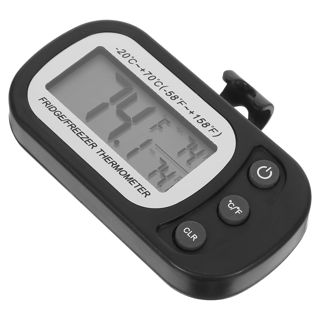 PRETYZOOM Thermomètre Électronique pour Réfrigérateur avec Écran Lcd Large, Installation Flexible, Aimant Abs, Cuisine et Seniors