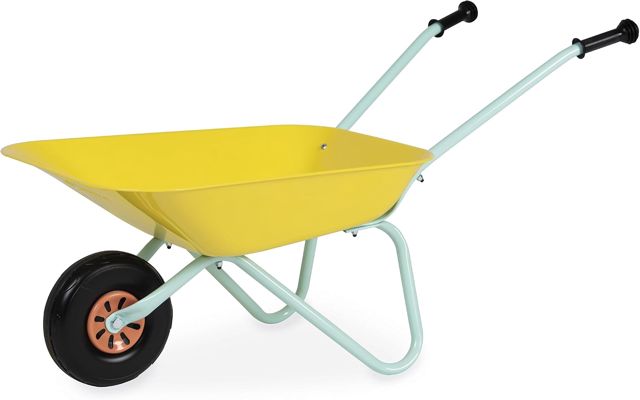 Janod, Exploration, Brouette Enfant en Métal, Jouet de Jardin, Dès 2 Ans
