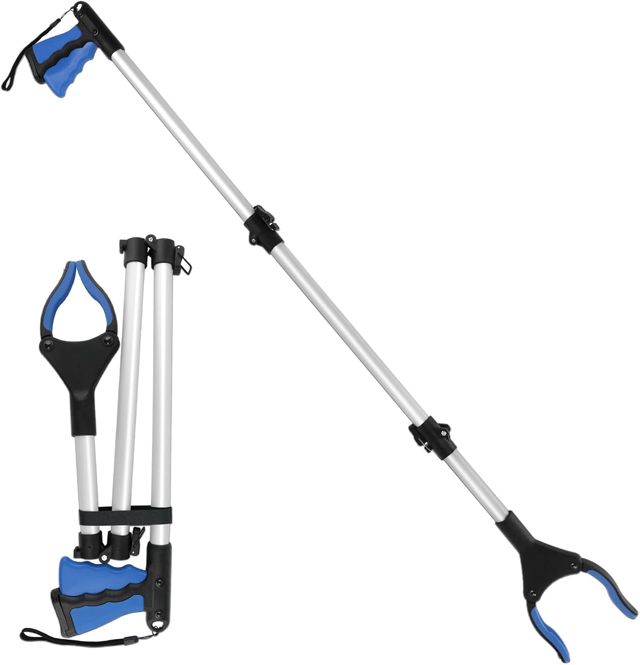 Pince Ramasse Objet Pliable Télescopique Pliable Attrape Déchets et Objets