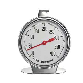 Thermomètre de Four en Acier Inoxydable avec Affichage Facile à Lire, Contrôle Précis de la Température Lors de la Cuisson, Plage de Mesure de 0 °C à 400 °C, Thermomètre de pour Cuisson