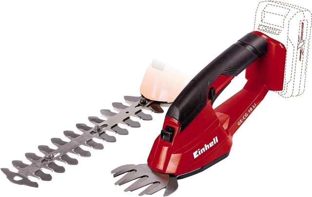 Einhell Cisaille à Gazon et Taille-buissons sans Fil GC-CG 18 Li-Solo