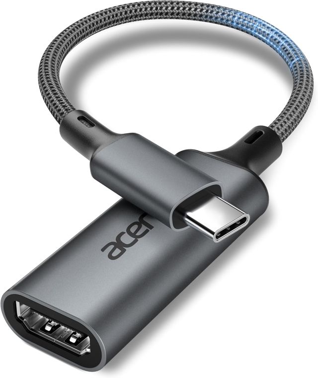 Acer Adaptateur USB-C vers HDMI 4K@60Hz,HDMI 2.0 Compatible Thunderbolt 3/4