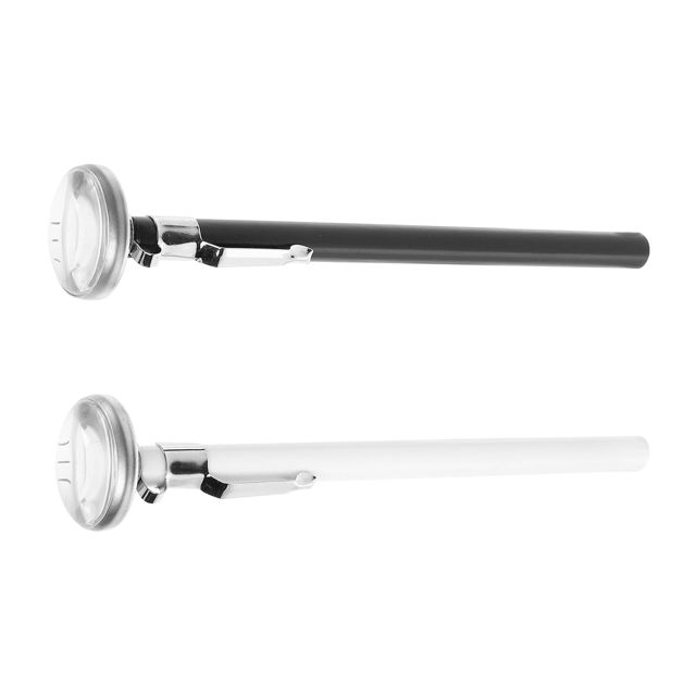 DOITOOL 2 Pièces Thermomètre à Lait en Acier Inoxydable pour Café Vapeur Mesure Précise Température, Facile à Nettoyer, Ustensile Cuisine Mousser le Lait