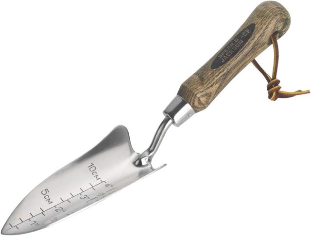 Spear & Jackson 5080TT Transplantoir étroit INOX, repères de Profondeur