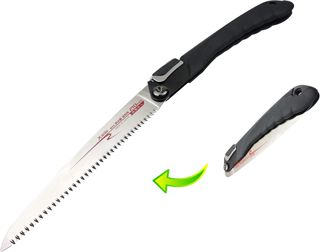 Famex 5515 Scie d'Élagage Japonaise Pliante 210 mm - Qualité Supérieure - Scie de Jardin à Main - Origine Japonaise