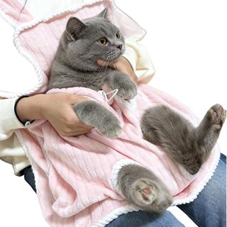 Tablier Porte-Chat Douce et Respirante avec Cordon de Serrage