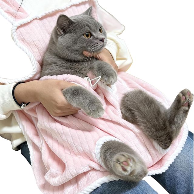Tablier Porte-Chat Douce et Respirante avec Cordon de Serrage