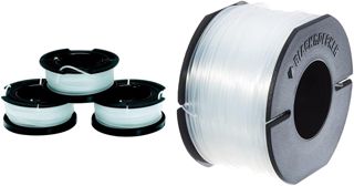 BLACK+DECKER Lot de 3 Bobines de Rechange pour Coupe-Bordures, 3 x 10 m de Fil en Nylon, Fil de ⌀1,5 mm, A6485-XJ & Bobine de Rechange pour Coupe-Bordures, 50 m de Fil en Nylon, Fil de ⌀1,5 mm
