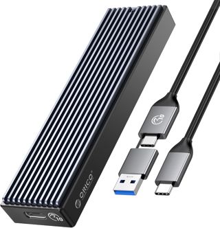 ORICO Boîtier M.2 SSD NVMe USB 3.2 Gen 2 10 Gbps Adaptateur USB3.2/ USB3.1 Gen2 USB-C Boîtier Disque Dur pour M.2 PCIe NVME M-Key 2230/2242/2260/2280 SSD, avec UASP - M2PV