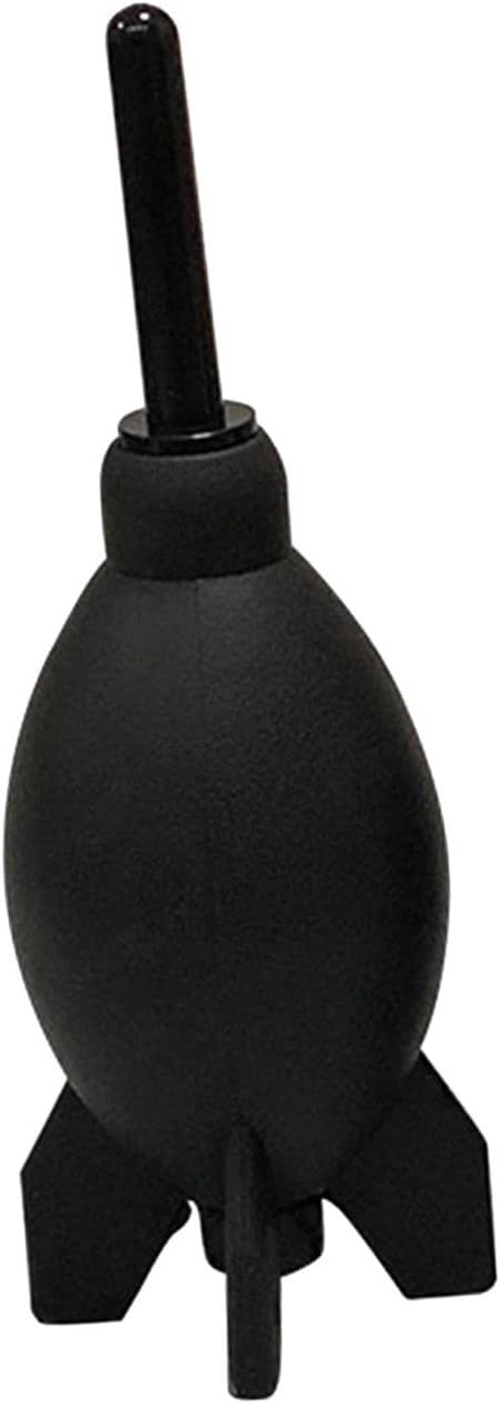 Souffleur d'air Fusée Forme Unique avec Embout en PP et Caoutchouc pour Dépoussiérer Appareil Photo Ordinateur Portable Équipement Électronique, Rouge