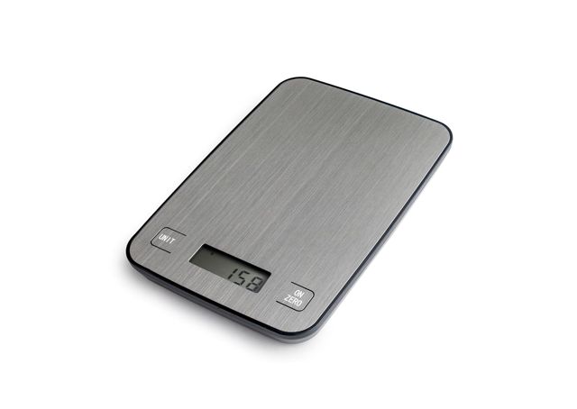 IBILI Balance de cuisine numérique Class Mini 5 kg, acier inoxydable, graduation 1 g, capacité 5 kg, haute précision, fonction tare