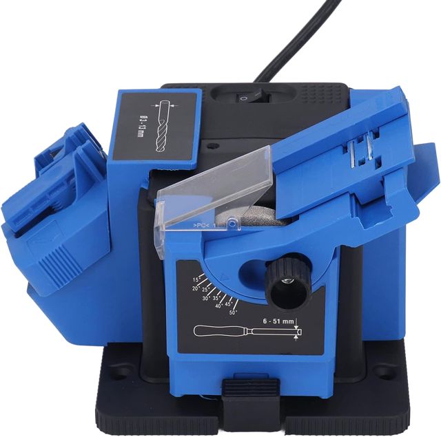 Affûteuse multi-tâches, 65 W Affûteuse de forets multifonctions Résistance aux chocs Vitesse rapide pour burins pour couteaux à bord droit pour meulage(#2)