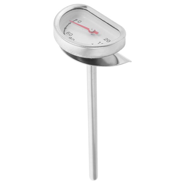 Zerodeko Thermomètre de Cuisine Inoxydable avec Support pour Friture Profonde Lecture Instantanée Précision pour Cuisson Viande Barbecue et Pâtisserie