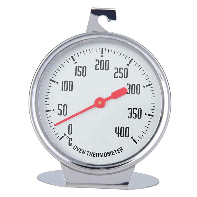 Thermomètre Danger pour le Four, Thermomètre de Four à Cadran Debout en Acier Inoxydable, Fournitures de Cuisson de Cuisine à Grand Calibre