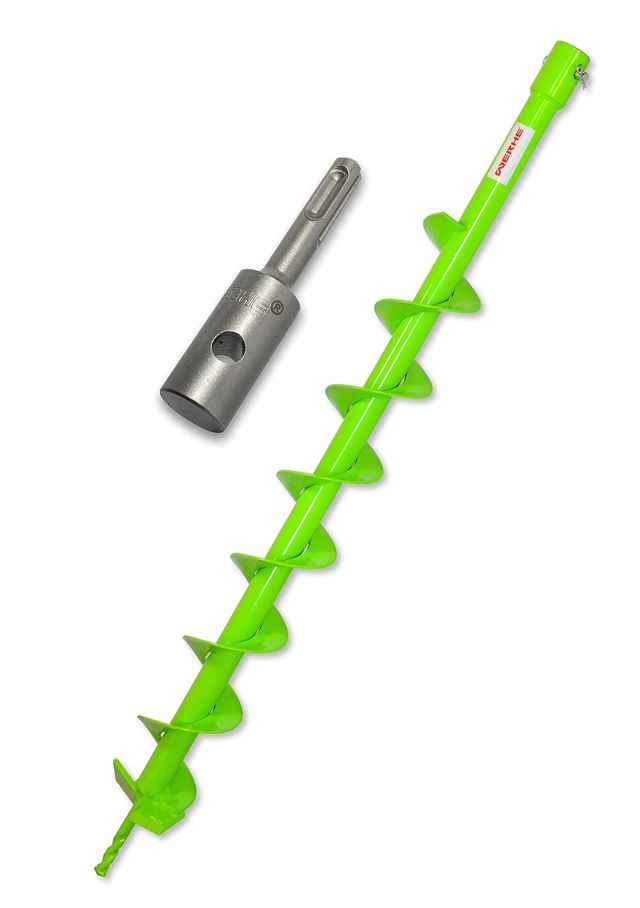 WERHE Kit Tarière Ø 80 mm, 80 cm, Adaptateur SDS Plus, Acier, Lame Carbure