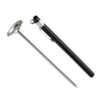 Zerodeko Thermomètre Alimentaire Sonde Filaire en Acier Inoxydable Haute Précision Protection Environnementale, Couleur Noir Mini Thermomètre Cuisine et Hôtel