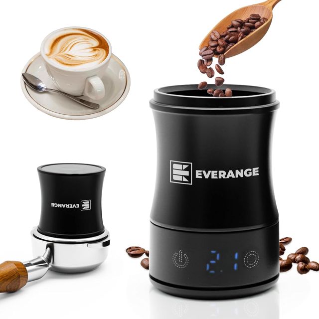 Balance à café numérique avec minuterie - rechargeable pour espresso Balance précise pour café filtre et café moulu, écran LED, tasse doseuse incluse, noir
