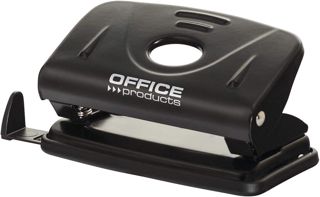 Perforatrice Office Products perfore jusqu'à 12 feuilles métalliques noir/petits accessoires de bureau/type standard/matériau-métal/couleur-noir/taille-A4/A5/A6/888