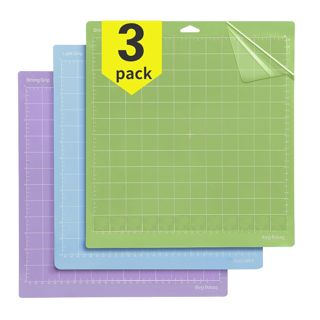 OSDUE Cricut Tapi de Découpe Standard Grip 3 Pièces Cricuts Maker Tapis de Decoupe Couture pour Cricut Maker/Maker3/Explore 3/Air 2/Air/One