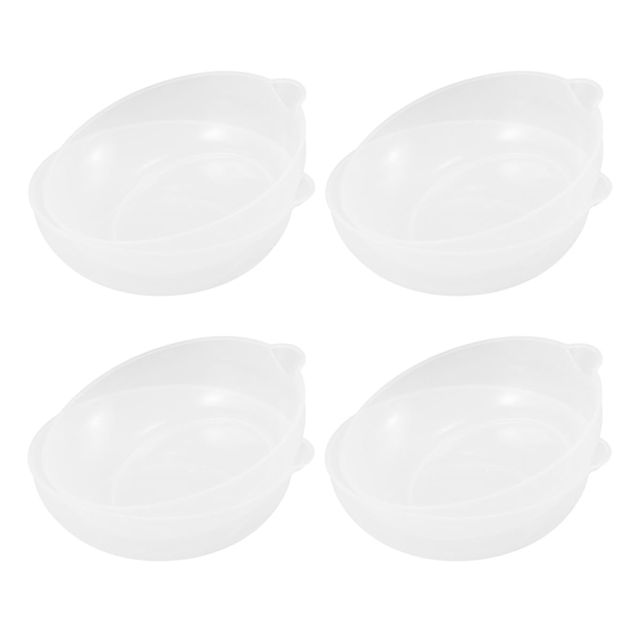SEWACC 8 Pièces Plateau de Pesée Numérique en Plastique Rond de 800ml pour Balance Cuisine, Résistant la Déformation et Adapté aux Boulangeries