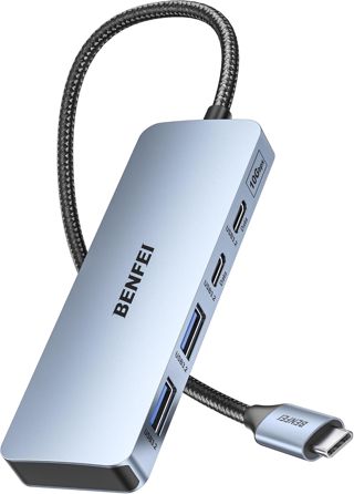 BENFEI Hub USB C 10Gbps, Adaptateur 4 Ports USB 3.2 Compatible avec MacBook Pro/Air M2 M1, iPad, Dell, HP, Samsung (ne supporte Pas Les moniteurs)