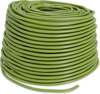 Relaxdays Lien Tubulaire pour Plantes, Tuyau Creux en Caoutchouc, 50 m x 3 mm, pour Fleurs, arbrisseaux, Arbres, Vert