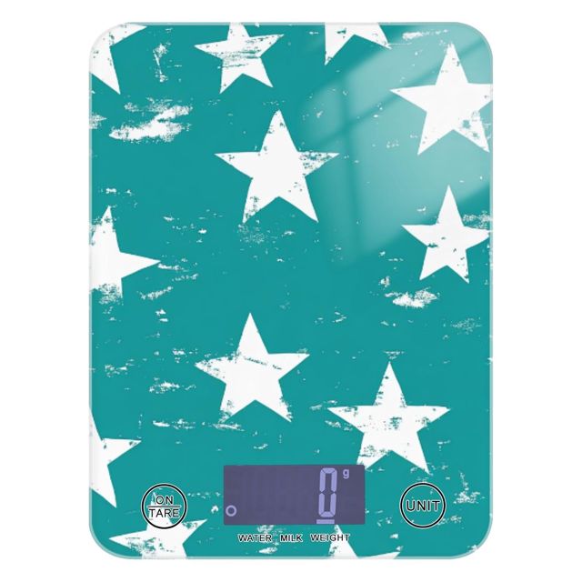 White Green Star Balance cétogène pour usage domestique 5 kg/5 g Petite balance de cuisine avec 4 unités pour perte de poids Perte de poids Torréfaction (piles non incluses)