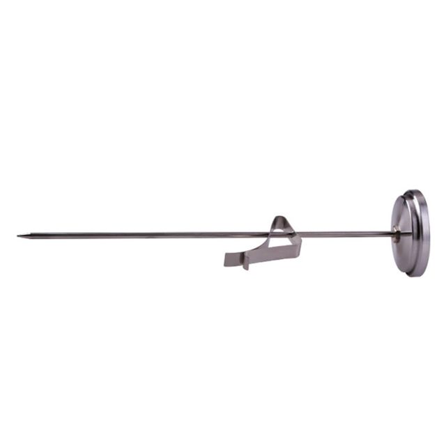 TOYANDONA Thermomètre à Viande Analogique 23 Cm Sonde Inox 54 Mm Diamètre pour Cuisson Barbecue Volaille Steak la Cuisine Précise Rapide