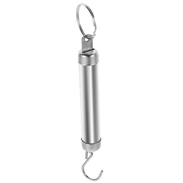 PRETYZOOM Peson Mécanique Mini Balance À Crochet De Cuisine Portable Avec Poignée Anneau 15.50 CM Argent Pour Voyage Et Pêche