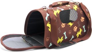 BPS® Sac de Transport en Tissu pour Animaux de Compagnie Chiens Chats Animaux transporteurs 3 Tailles S/M/L au Choix (S, Marron) BPS-5638M