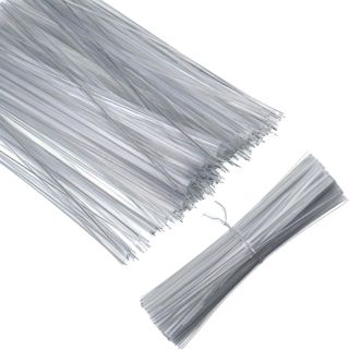 Thinp Lot de 1 000 attaches torsadées transparentes de 10,2 cm en fil métallique réutilisables pour sacs en plastique, pain, sacs de café, emballages cadeaux, bandes d'attache pour plantes de jardin