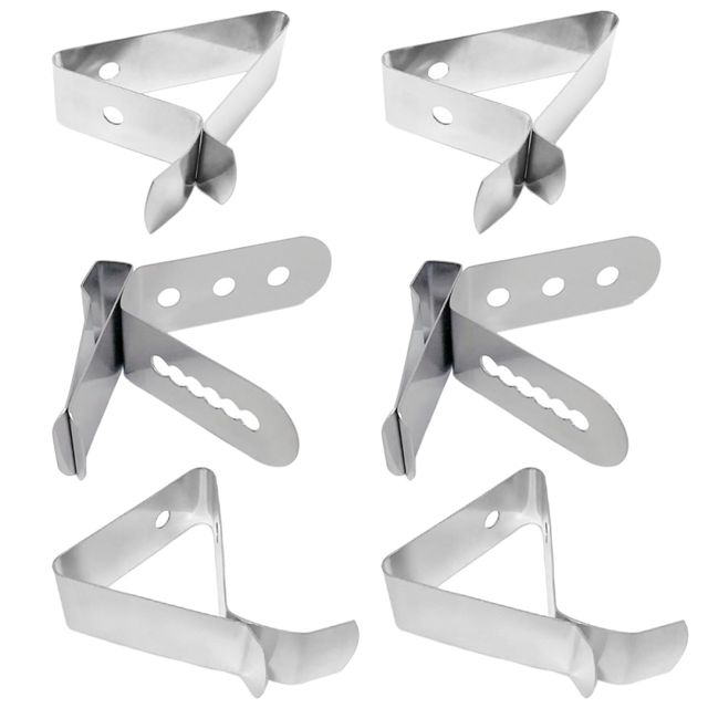 Alipis Support de Thermomètre Argentés en Acier Inoxydable 304 6pcs Clips de Sonde Portables et Anti-brûlure pour Café pour Ustensiles Cuisine